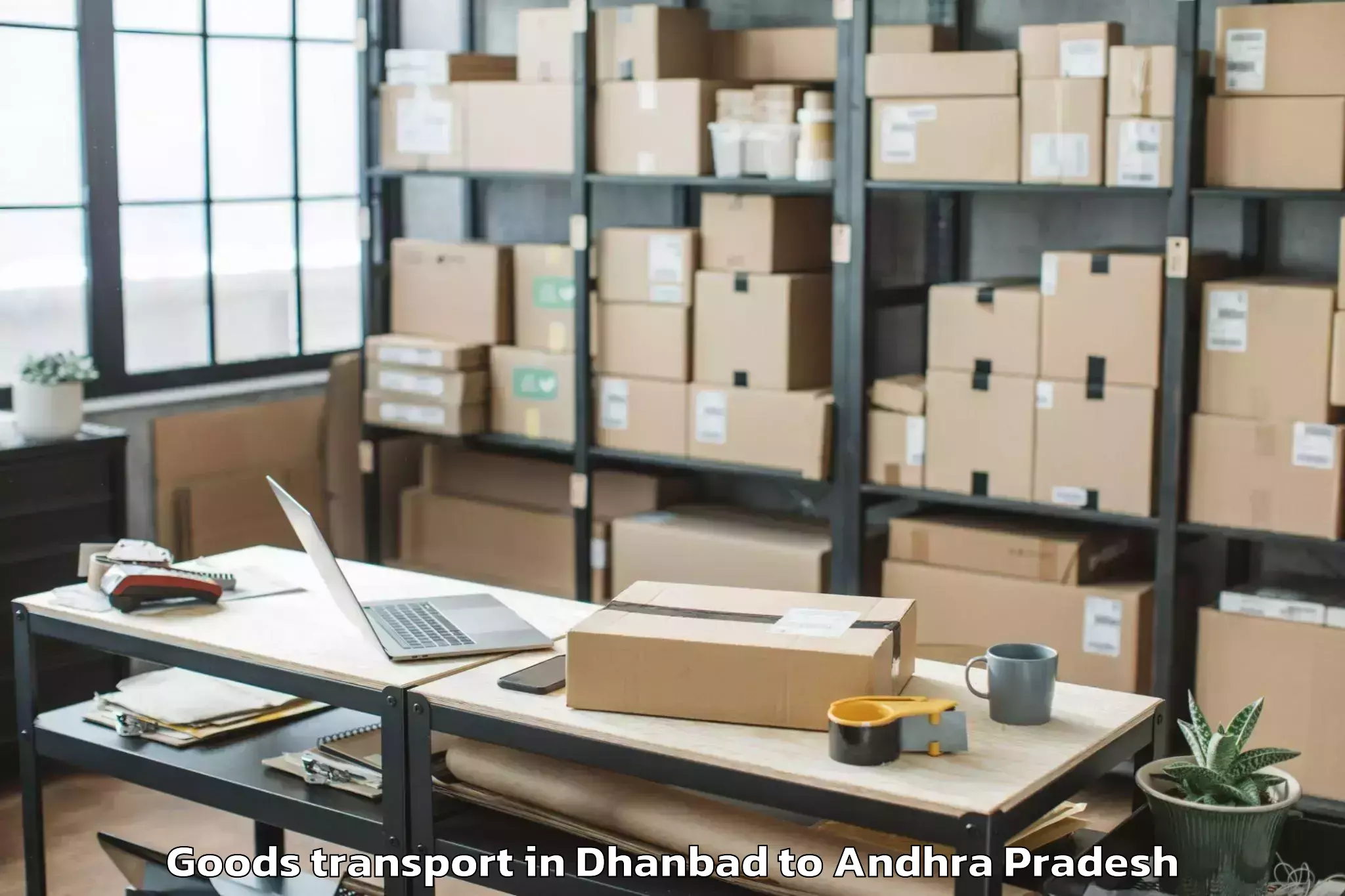 Professional Dhanbad to Pallevada Goods Transport